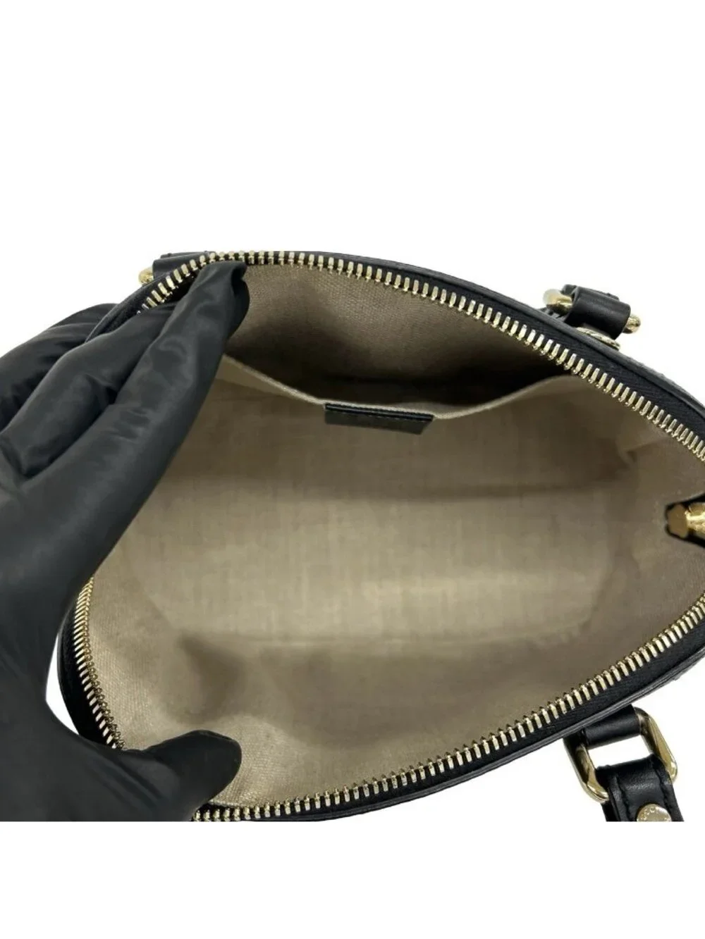Gucci Micro Guccissima Leather 2-Way Shoulder Bag Mini Black
